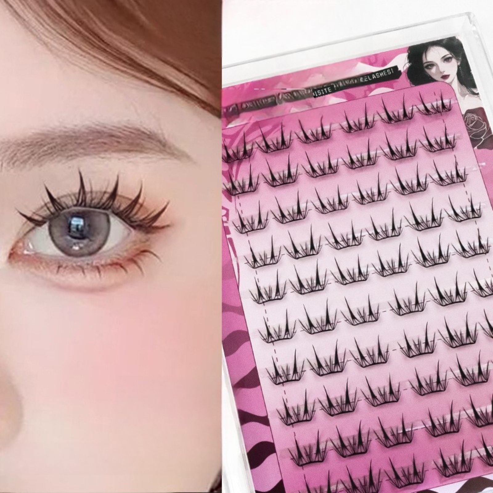 Bulu Mata Palsu Tanpa Lem, Per - Eyelash Extension Korea ulasan dan harga