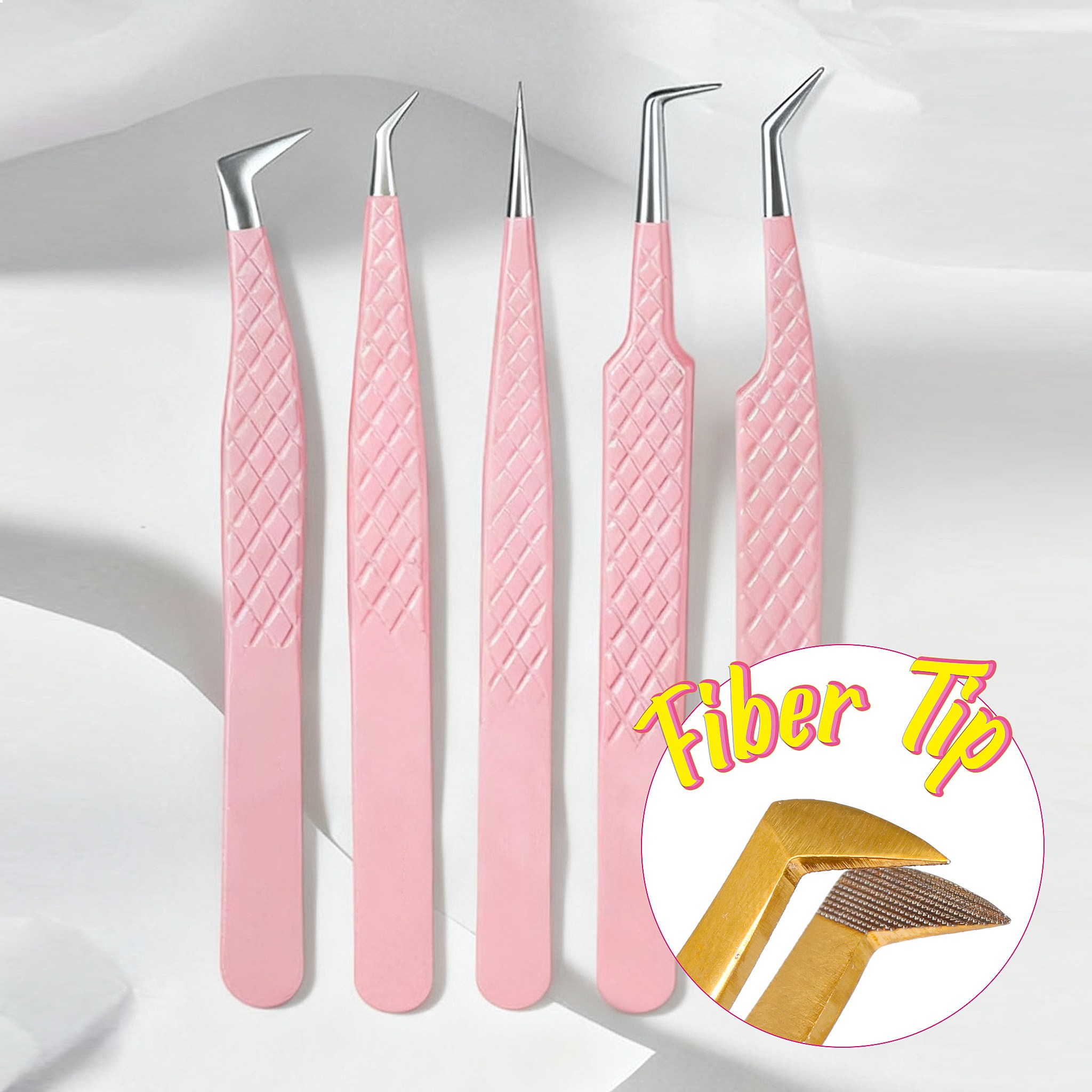 Pinset Bulu Mata Ujung Serat F - Eyelash Extension Mega Volume ulasan dan harga