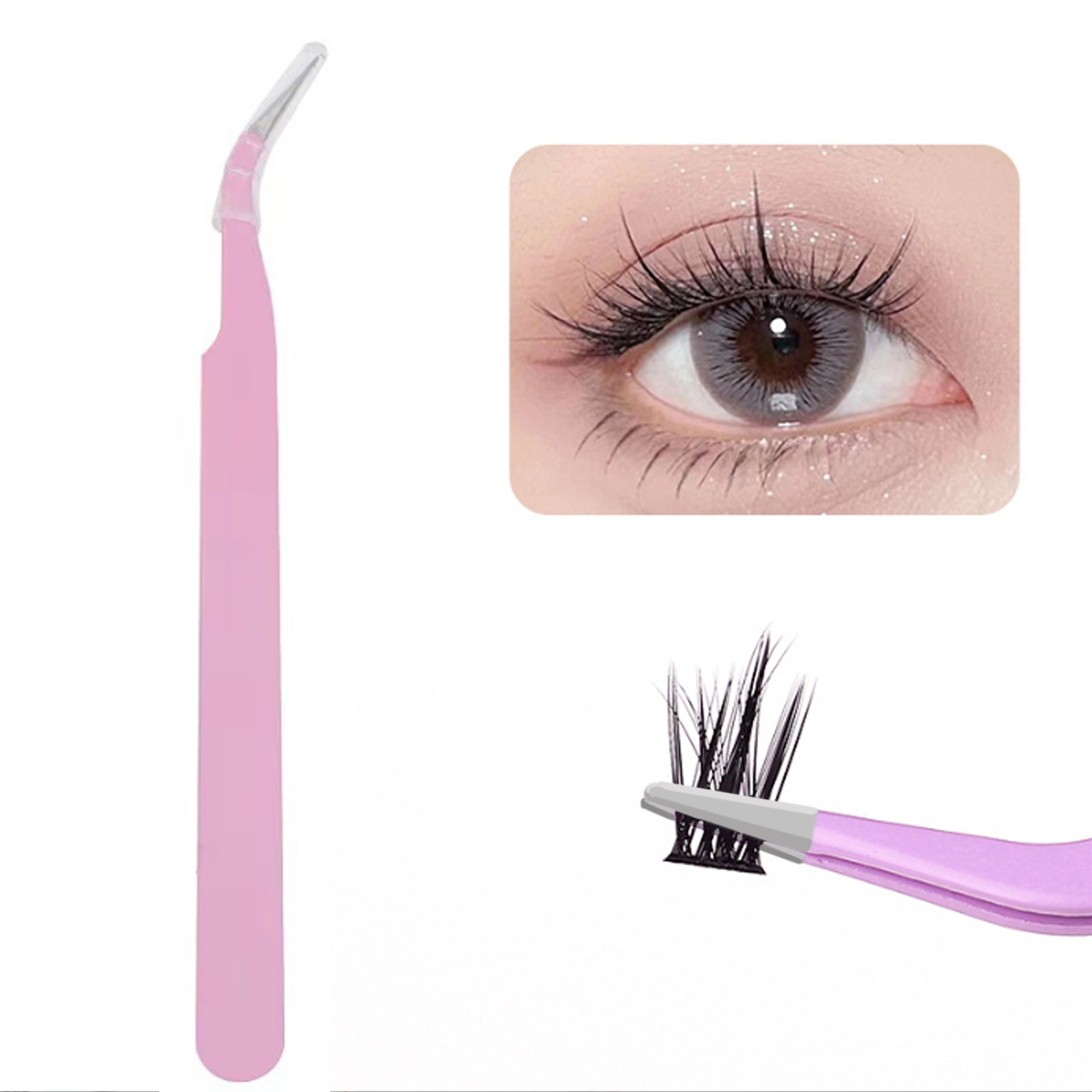 Pinset Bulu Mata Palsu Presisi - Eyelash Extension Process ulasan dan harga
