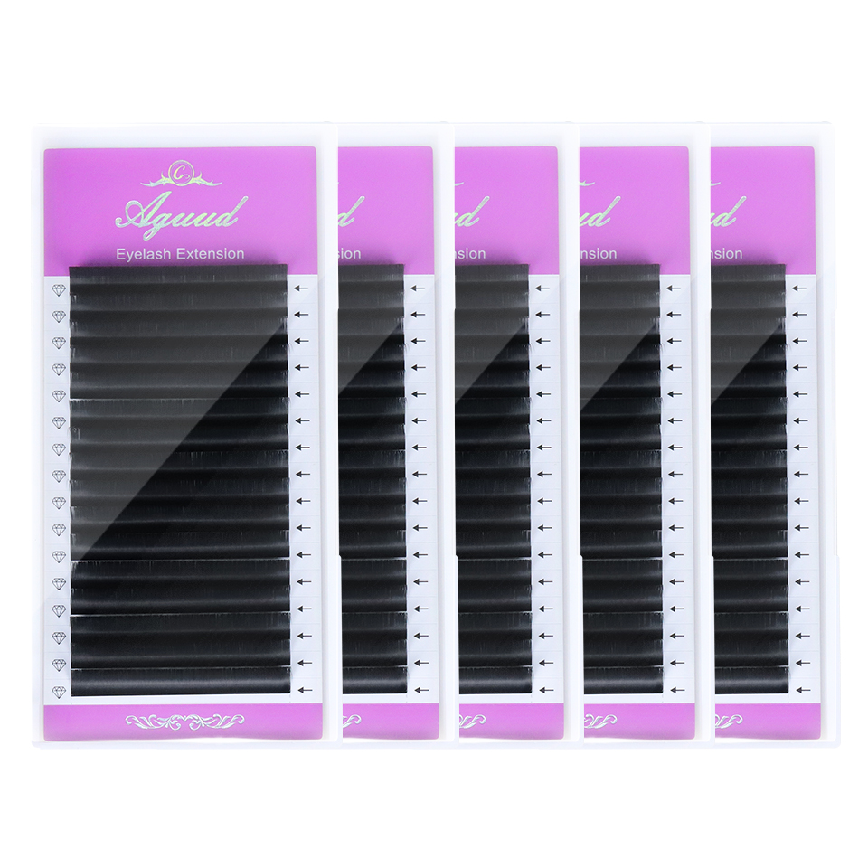 AGUUD 5 Baki/Lot Bulu Mata Pal - Eyelash Extension Mega Volume ulasan dan harga